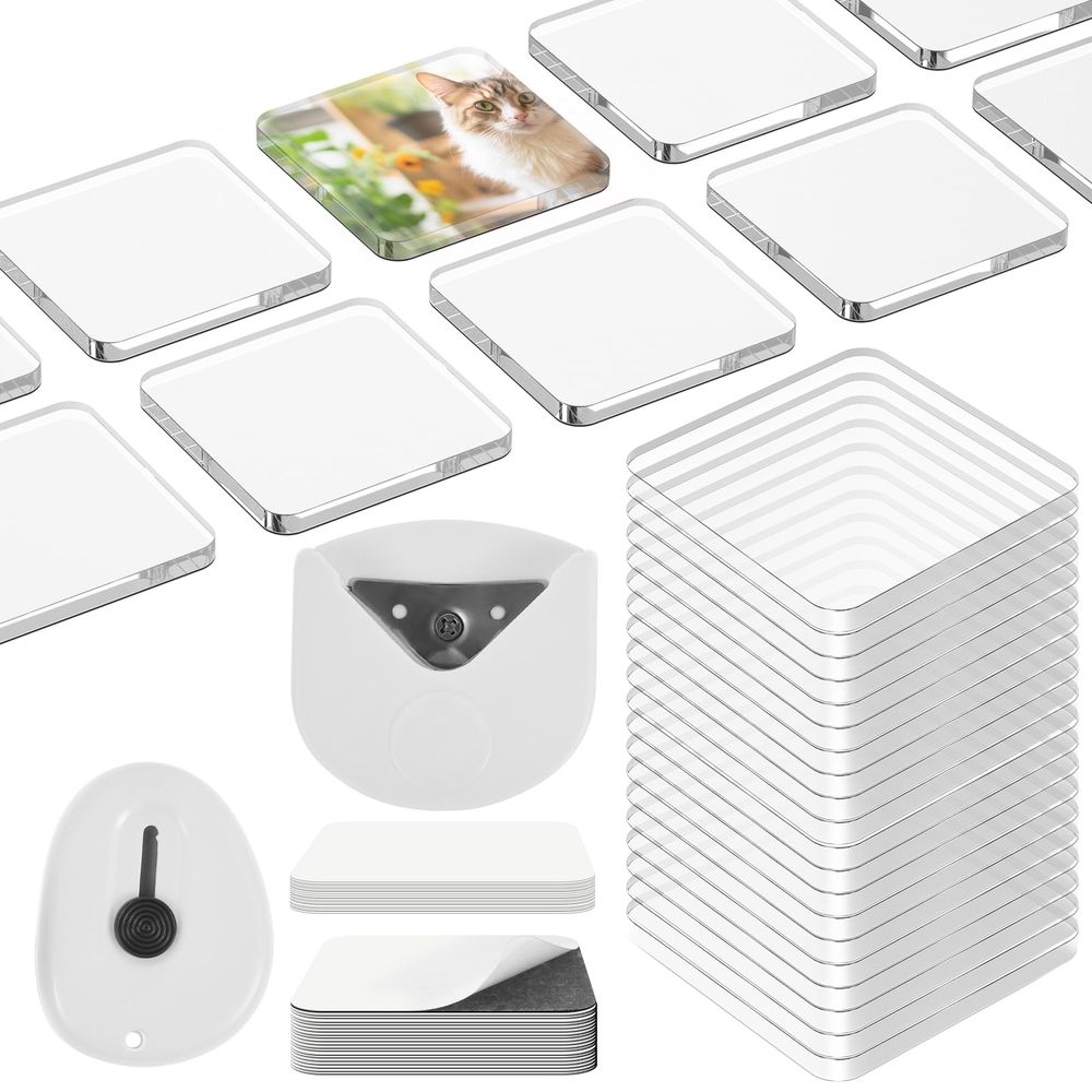 20Pcs DIY Fridge Magnet Craft Set DIY Fridge Magnet Kit Reliable Magnetism for Craft Kitchen Classroom Office Decor