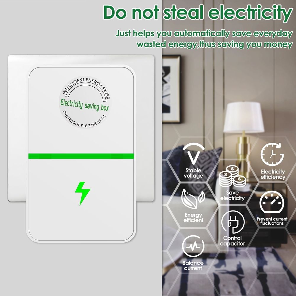 2/4Pcs Power Saver 90V-250V Electric Energy Saver Household Electricity Saving Box Smart Portable Electric Bill Killer for Home Office Market Factory
