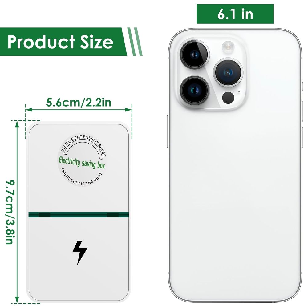 2/4Pcs Power Saver 90V-250V Electric Energy Saver Household Electricity Saving Box Smart Portable Electric Bill Killer for Home Office Market Factory