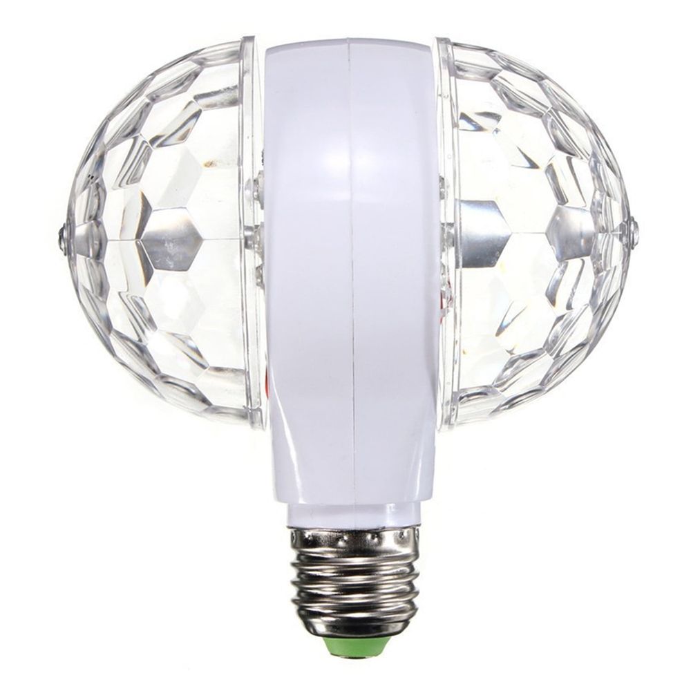 Rotating LED Party Light Bulb | E27 Strobe Effect RGB Crystal Bulb for Home Parties, Clubs, Bars, Birthdays & Holidays - Multi-Color Disco Lighting Decor