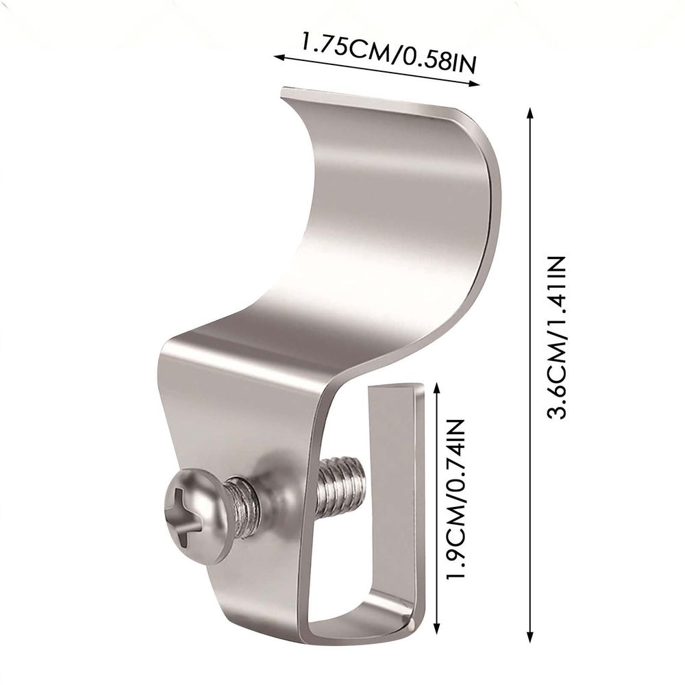 Siding Clips, 1 Pack Stainless Steel No Hole Outdoor Siding Hooks, Heavy Duty Loose Siding Fasteners with Screws, Soffit Clips for Hanging Garlands, Wreaths, Home Decorations