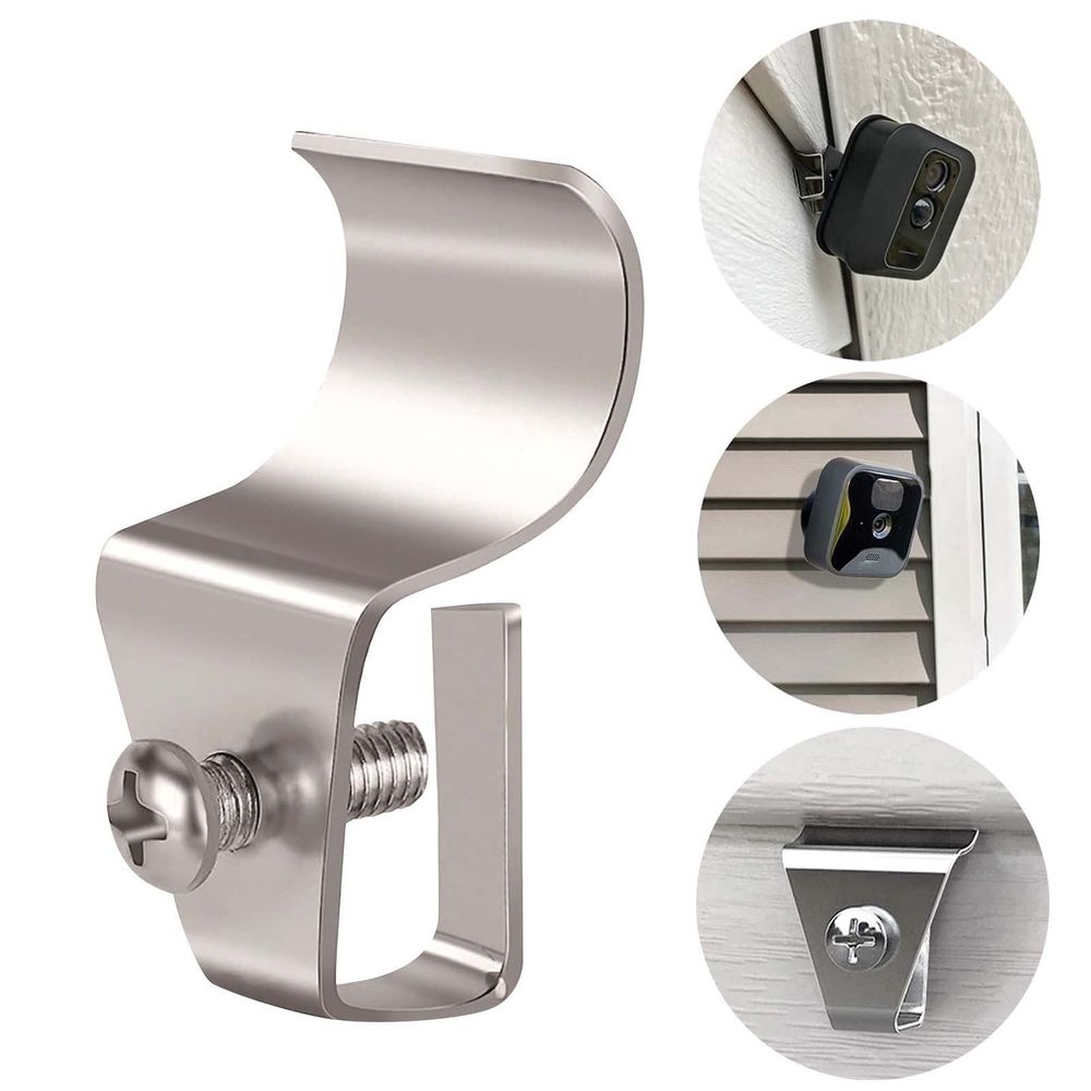 Siding Clips, 1 Pack Stainless Steel No Hole Outdoor Siding Hooks, Heavy Duty Loose Siding Fasteners with Screws, Soffit Clips for Hanging Garlands, Wreaths, Home Decorations