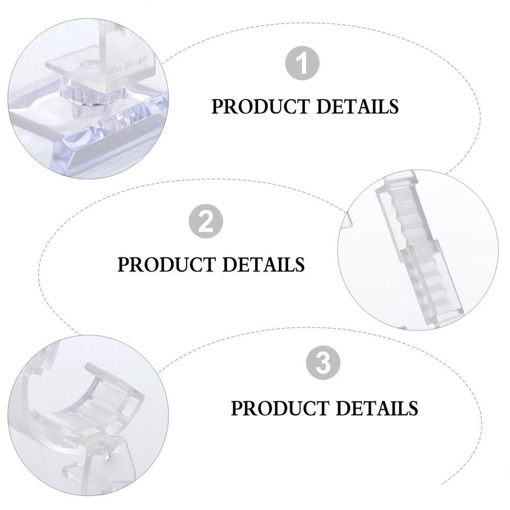 10Pcs Watch Display Racks Transparent Plastic Holders for Bracelets and Watches Storage