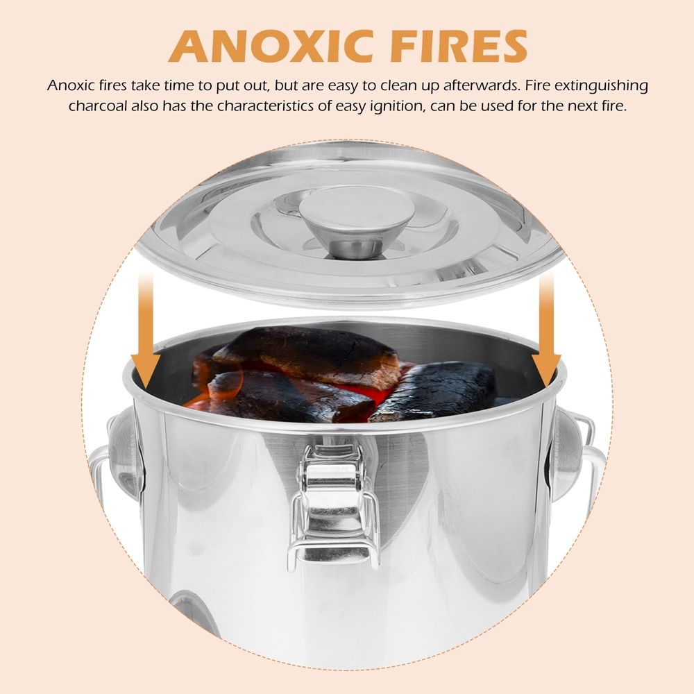 Fire Extinguisher Bucket Airtight Stainless Steel for Outdoor