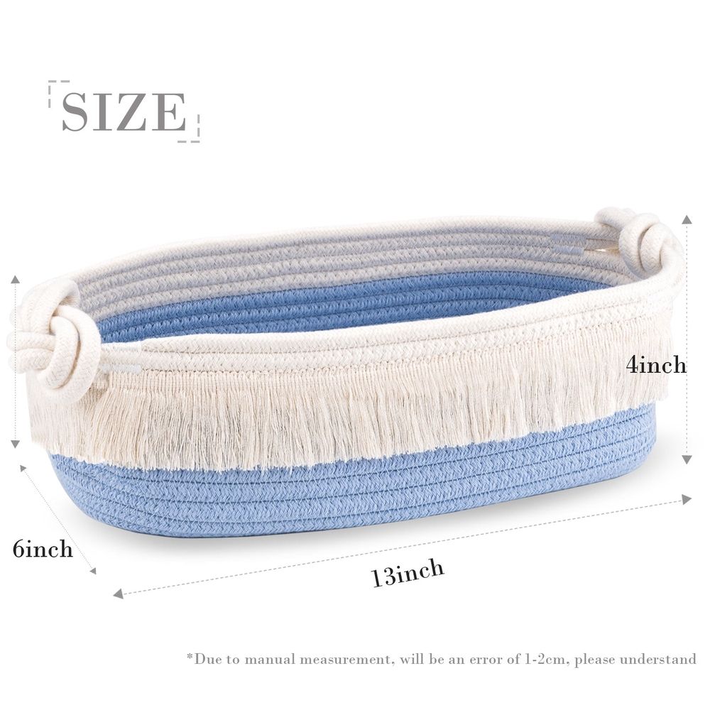 Cotton Rope Woven Cotton Storage Basket, Folding