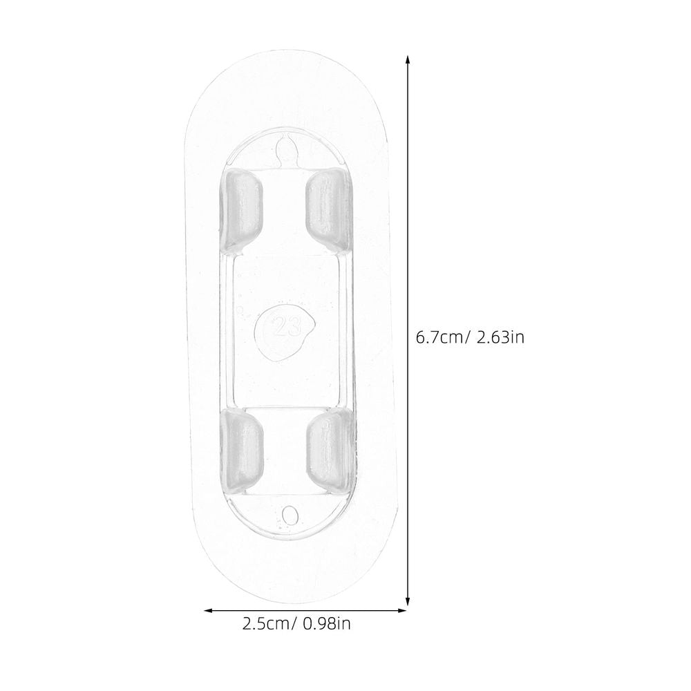 30-Pack Clear Cable Clips with Strong Adhesive Backing for Organizing Electrical, Data, and Charging Cables