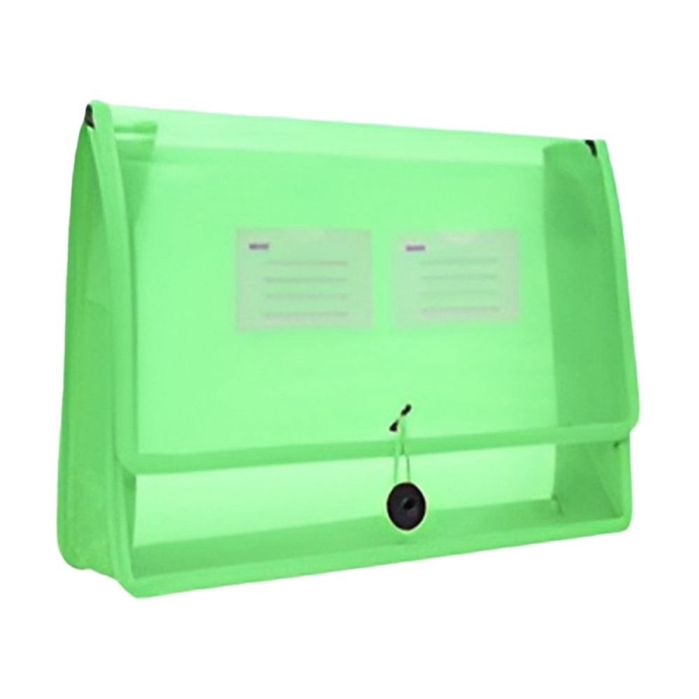 A4 Waterproof Pouch File Organizer, Orange, Plastic File Wallet Envelope Expanding File Folder Document Organizer with Snap Closure & Label Pocket for Home, Office