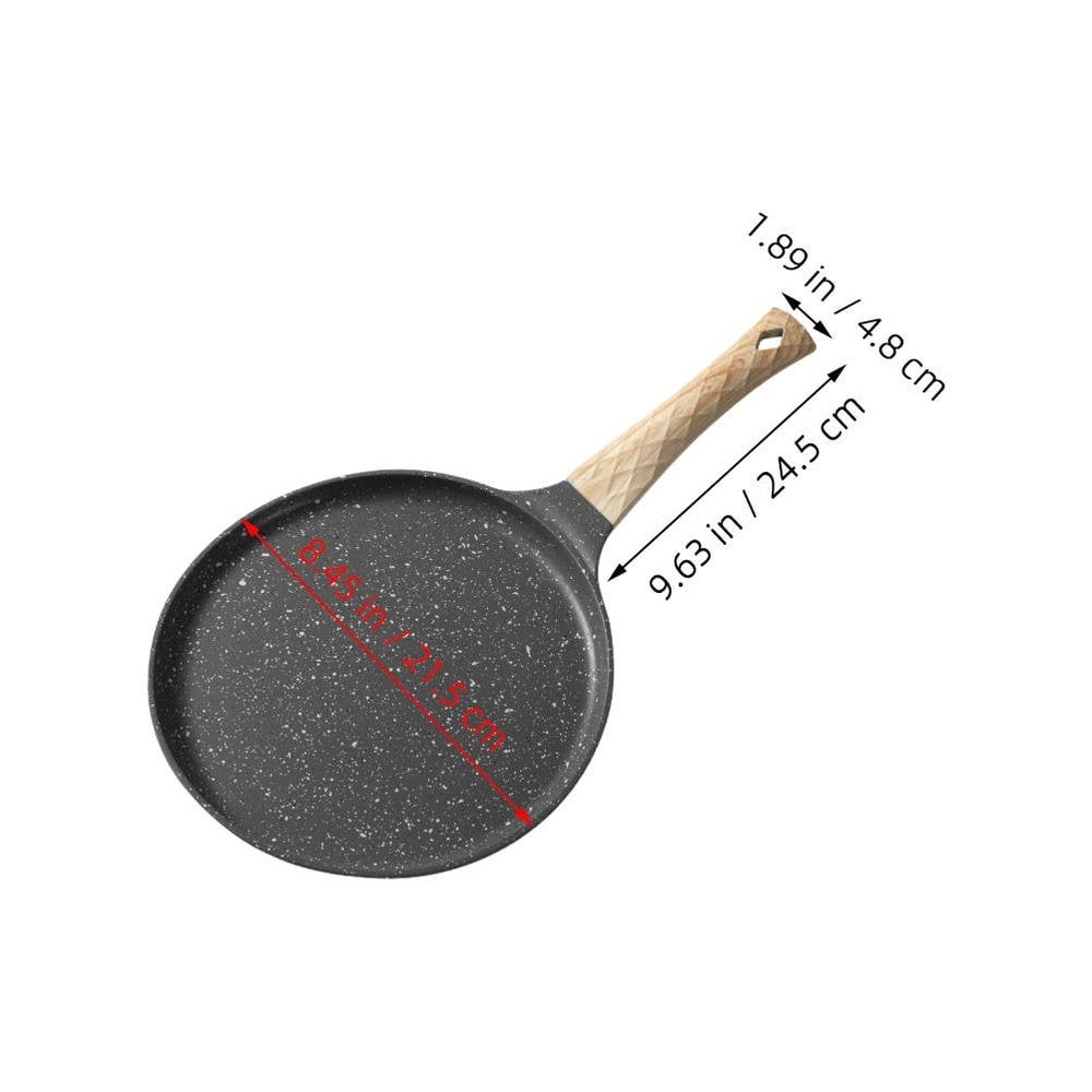 Nonstick Crepe Pancake Pan Set with Multi-Color Design, Cookware for Easy Flipping and Even Cooking