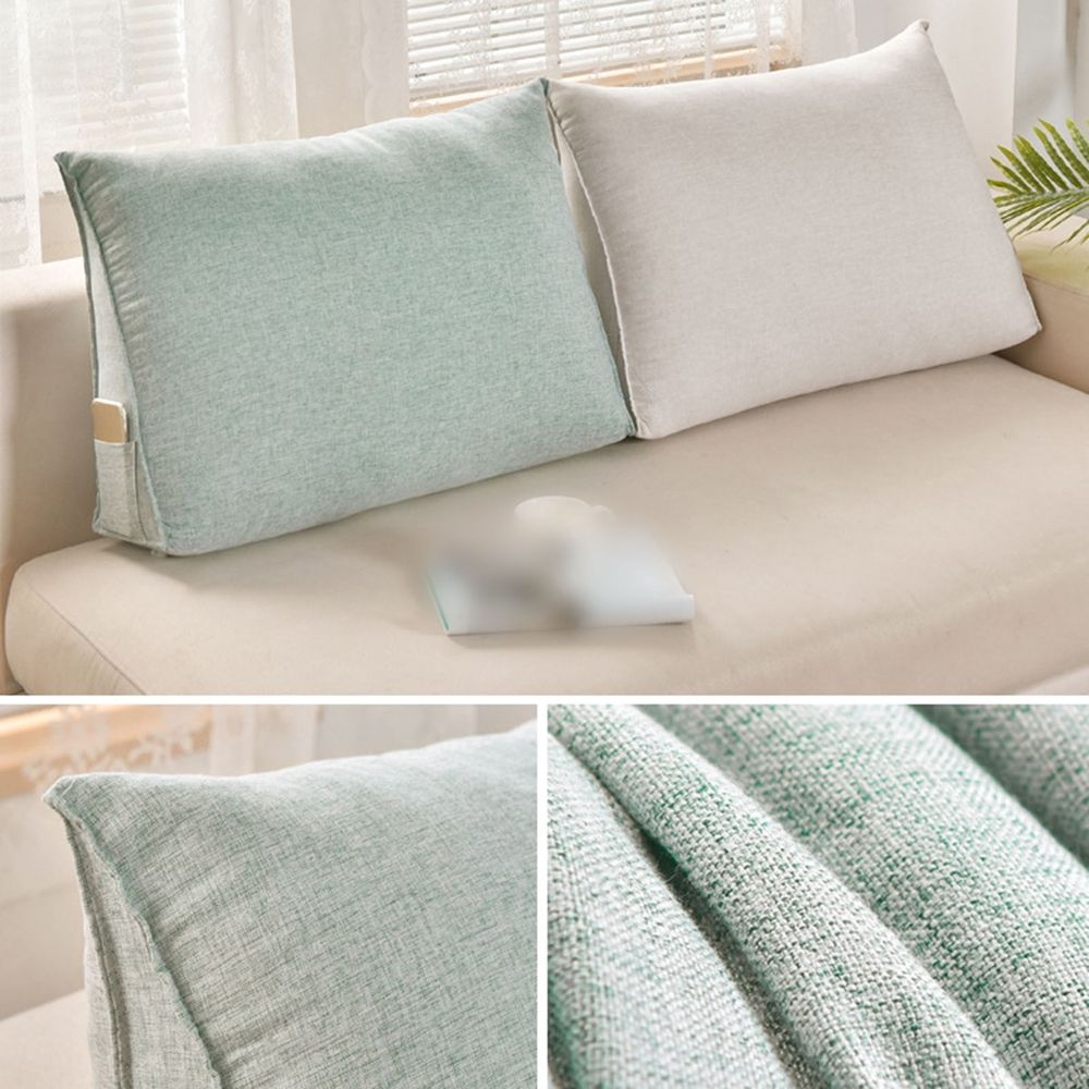 20 * 24 * 7.8in Triangular Headboard Pillow Twin For Dorm Headboard Bed Pillows Bolster Bed Bolster Triangular Backrest Reading Pillow For Bed With Removable 60x50cm Recliner for Large Recliner Large