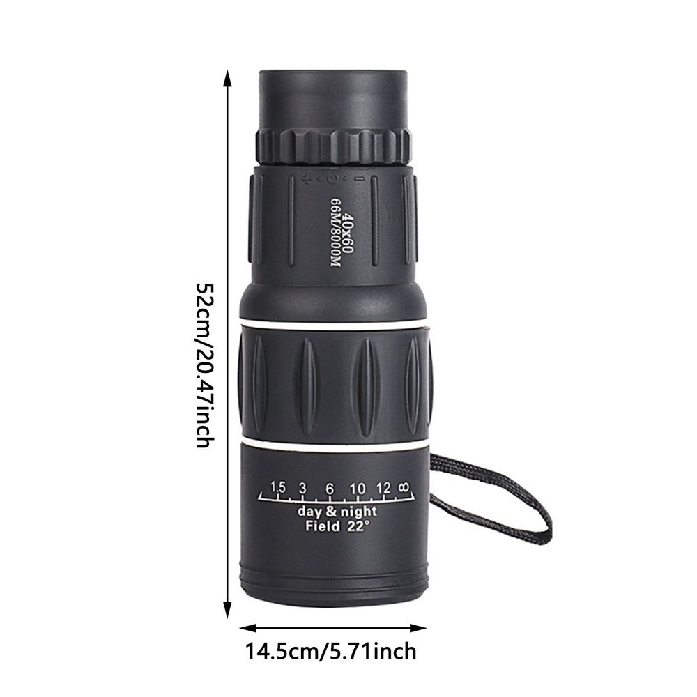 60x40 Portable High Magnification Monocular Telescope 2025 Monoculars For Adults High Powered With Smartphone Holder And Tripod Handheld Telescope For Bird Watching Hiking Auto Focus Binoculars for