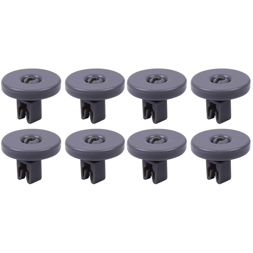 Dishwasher Wheel Roller ABS Dark Grey Easy Install Replace 8Pcs