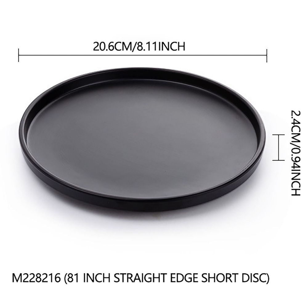 Large Decorative Round Tray - Coffee Table & Ottoman Tray, Perfect for Living Room, Dining Room & Farmhouse Decor Black