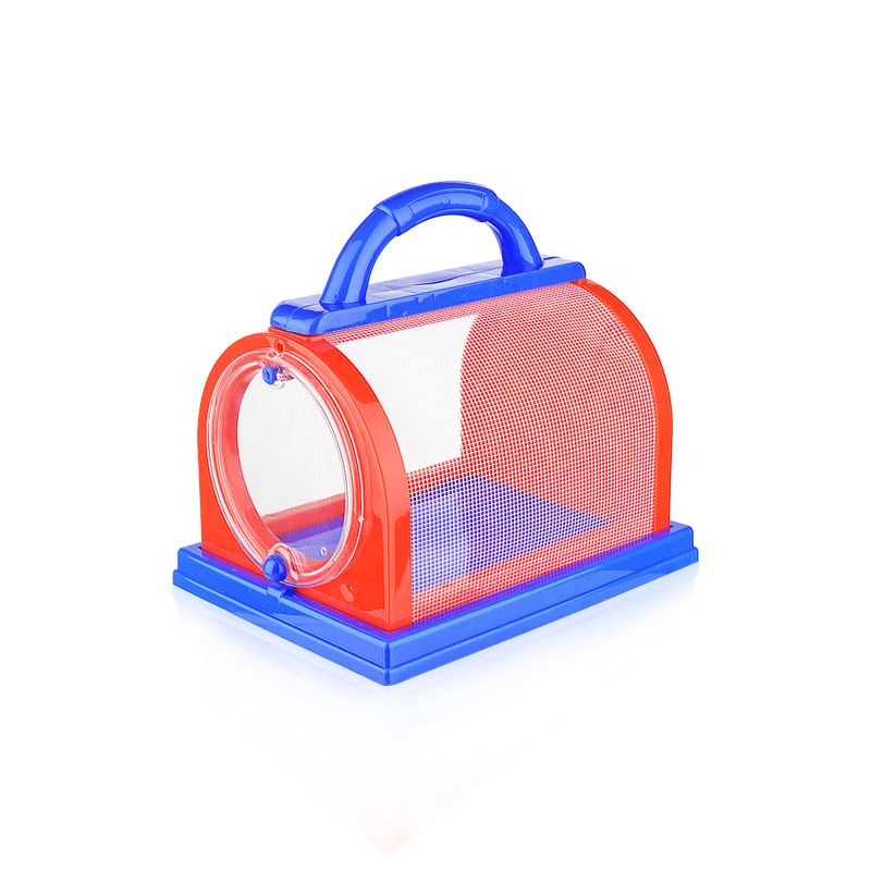 Toys Kids Critter Catcher Tools Set - Cage, Tweezers, Magnifying Glass, Magnifier Jar ((1 Pack) blue Color)