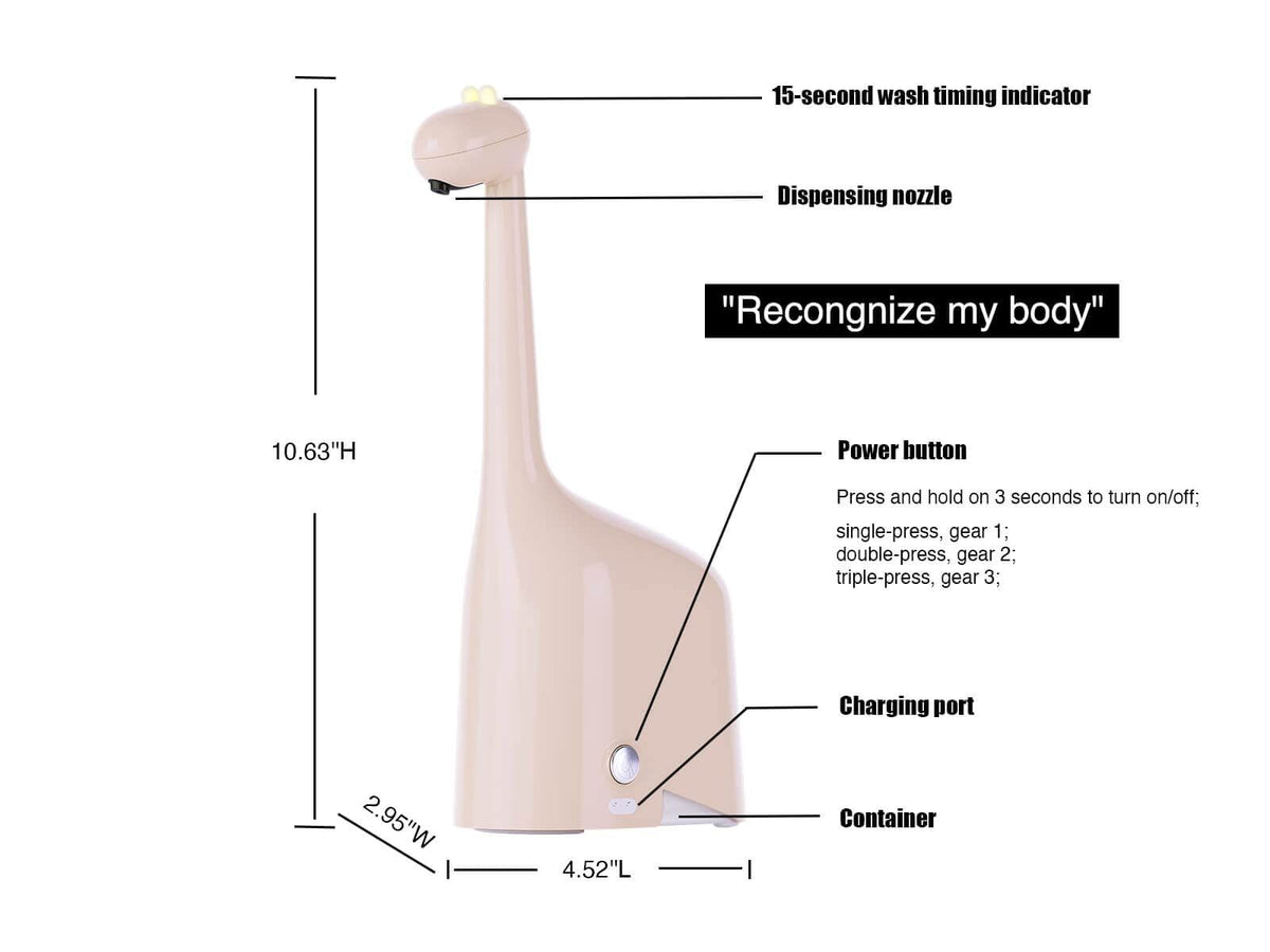 Soap Dispenser Automatic Foaming Hand Soap Dispenser Touchless Foam Soap Dispenser Rechargeable Bathroom Countertop Soap (Pink)