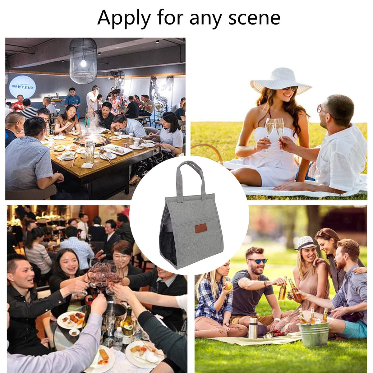 Lunch Bag With Handle Portable Insulated Thermal Bag Organizer Lunch Bag With Handle Men Thermal insulation bag