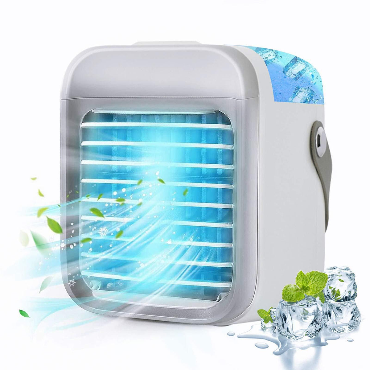 Portable Air Conditioner, Personal Air Cooler 3-in-1 Air Conditioner, Compact Evaporative Cooler Air Humidifier, Speed Desktop