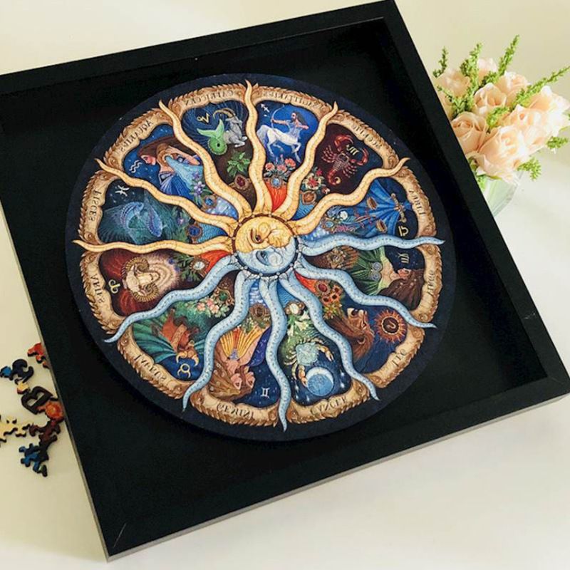 Puzzles for Adults 500 Piece Jigsaw Puzzles 500 Pieces for Adults Kids Puzzle Game Toys Gift Zodiac Horoscope