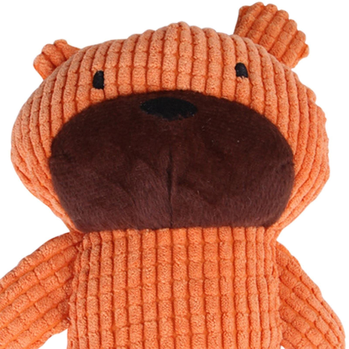 Pet Toys, Dog Squeak Toys Bear Chew Interactive Toys for Puppy Small Medium Large Dog Cats (Orange)