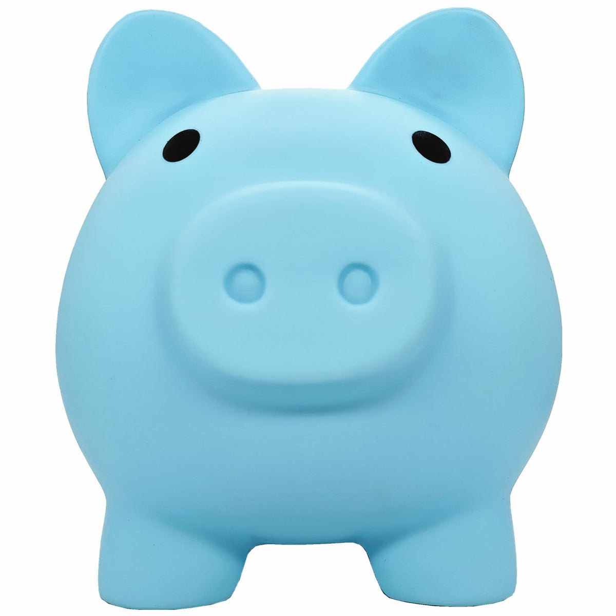 Large Version Pig Money Bank Coin Bank for Boys and Girls My First Unbreakable Money Bank Large Size Decoration Savings (Blue)