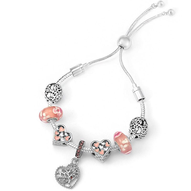 5 pcs Bracelet - Adjustable Cubic Ball Bracelet - Crystal Slider Bracelet for Women - Bracelet Length Costume Jewelry for Women