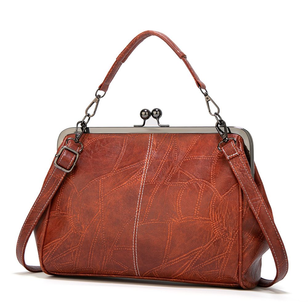 Women's handbag, shoulder bag, diagonal cross bag, women's bag clip bag, British retro big bag,diagonal cross bag