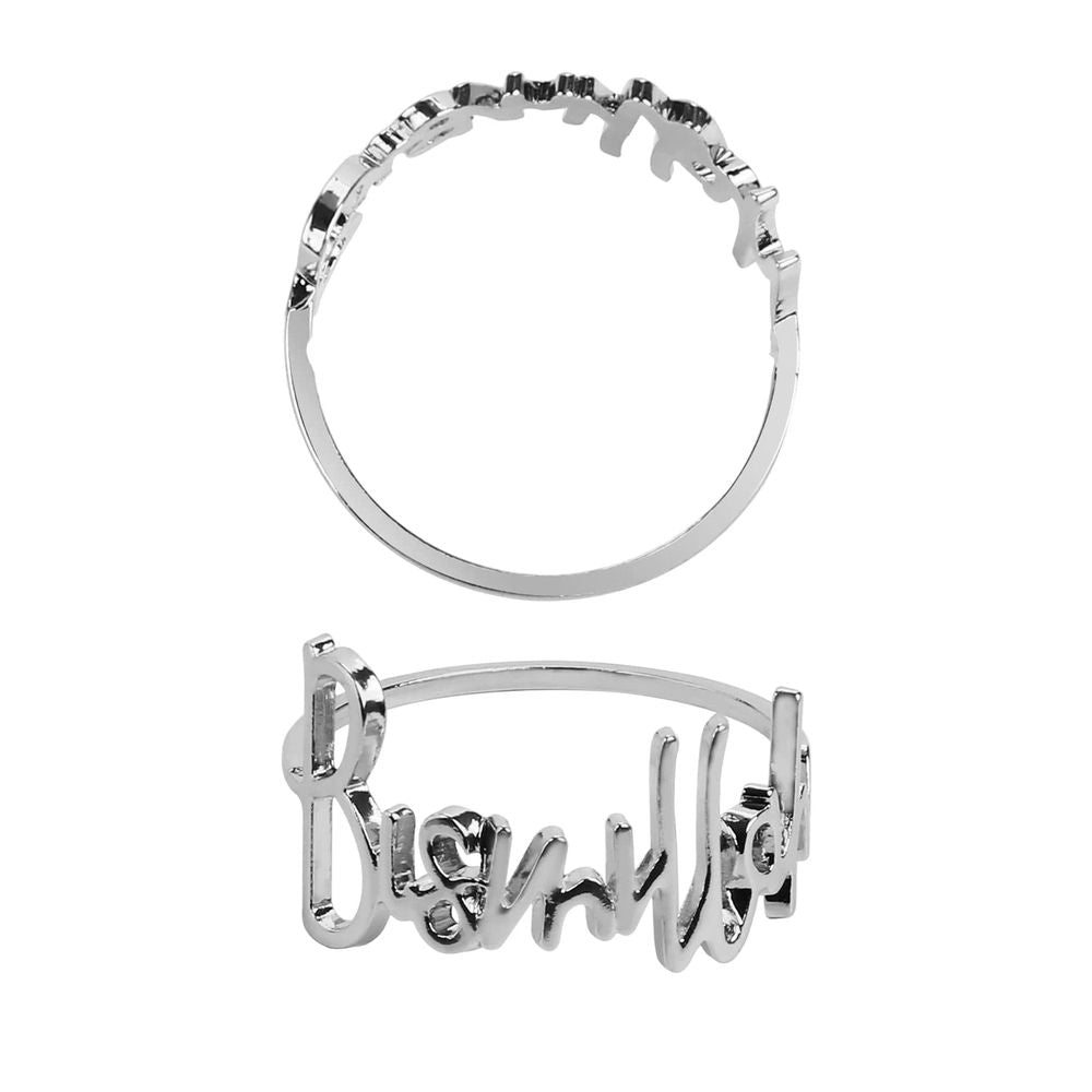 6pc Buckles Holder Table Decor for Wedding, Party, Christmas, Thanksgiving (Silver) Mardi Gras with Metal Napkin Rings Holder