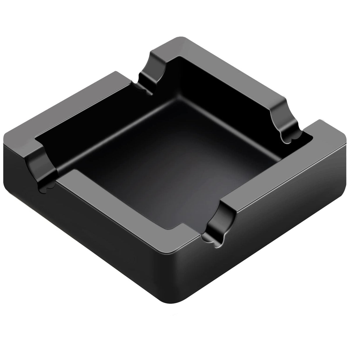 Cigar Ashtray Big Ashtrays for Cigarettes Outdoors Large Black Dual-use Rest Unbreakable Silicone Cigar Cigarette Ashtray