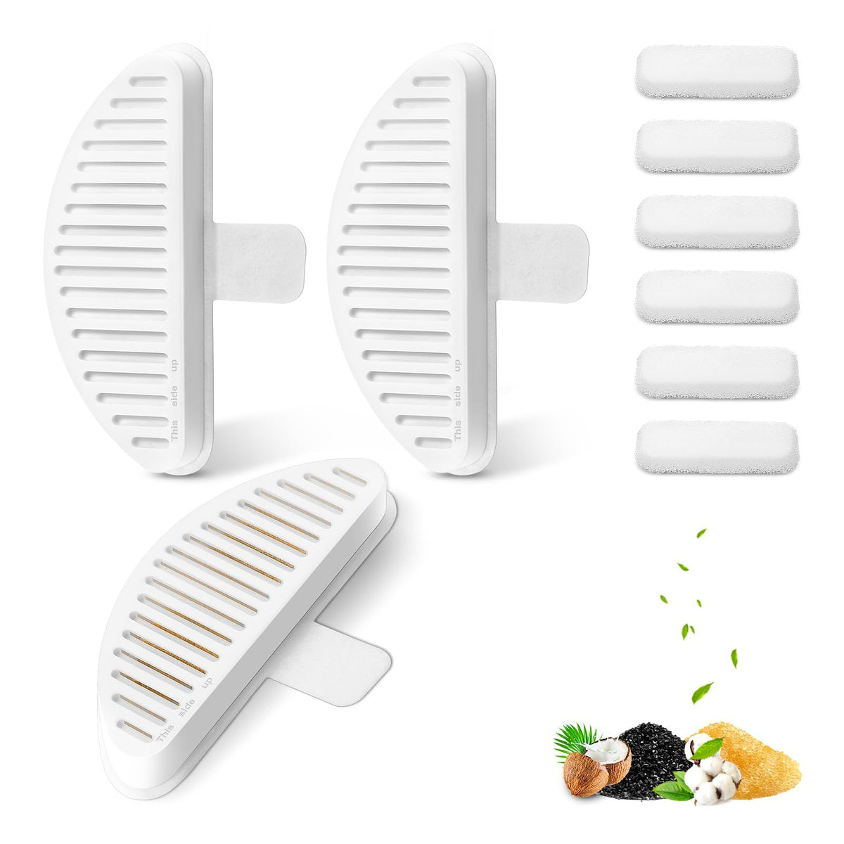 Pack Replacement Filters & Pack Replacement Filter Sponges for Automatic Pet Fountain Cat Water Fountain Cat Water Dispenser