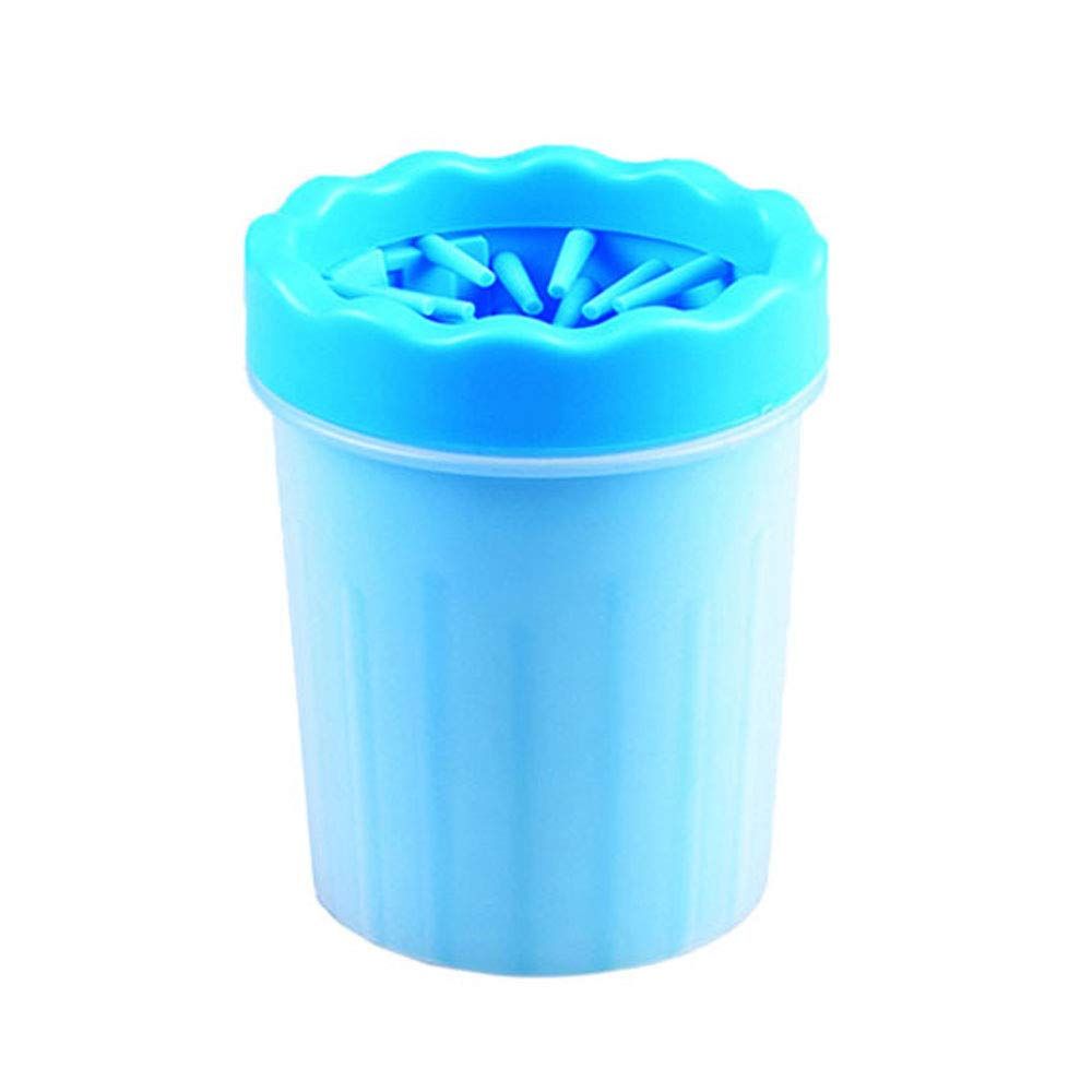 Paw cleaner for dogs, Puppy paw cleaner cup, Foot cleaner dog,Dog paw cleaner for small/medium breed,Blue