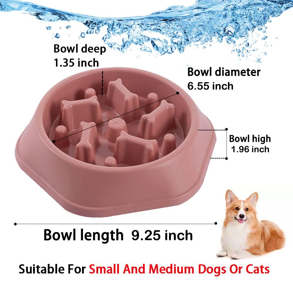 Eating Interactive Fun Alternative Non Slip Dog Slow Food Feeding Pet Bowl Slow Eating Healthy Design for Small Medium Size