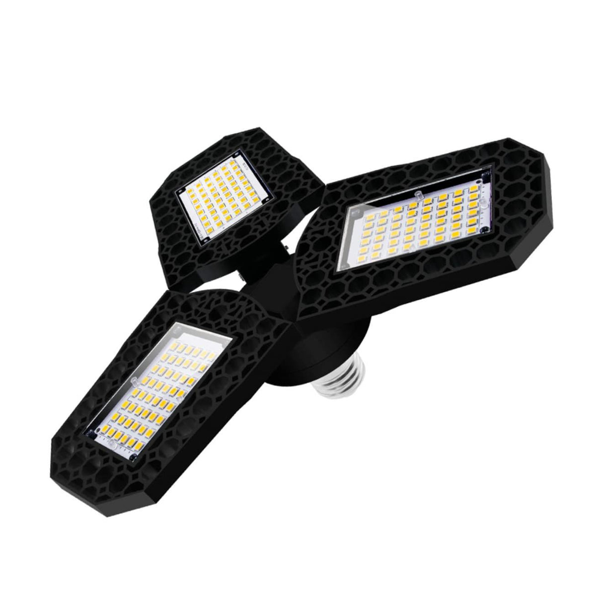 Garage Light LED Garage Lights 1 Pack 60w LED Spot Lights Deformable LED Garage Lights Black Warehouse Light Working Lamp LED