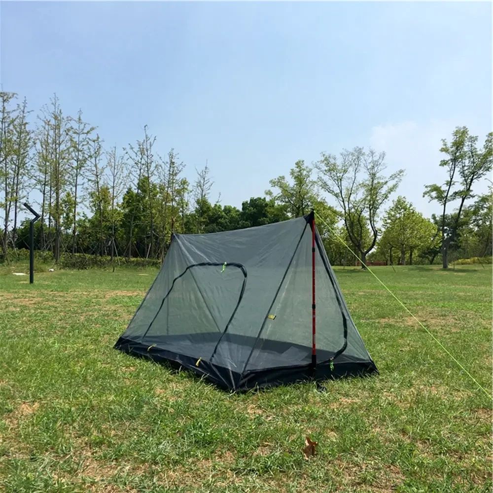 Tent Inner with Floor for Survival Shelter, Breathable Mesh Double Sided Zipper for Camping and Hiking