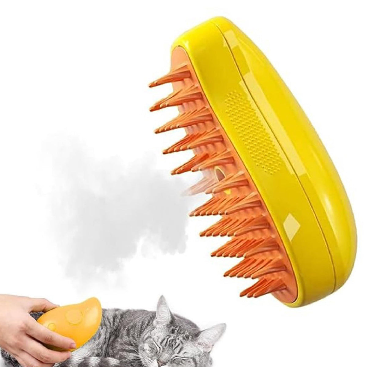 Cat Steam Brush,Cat Dog Pet Spray Massaging Comb One Button Spray, Flyaway Hair Prevention, Gentle on Skin, Massages and Cleanses
