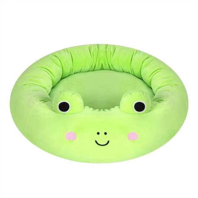 15.7-Inch Wend Frog Pet Bed - Small Official Squishmallows Plush Pet Bed, gift your furry friend will love