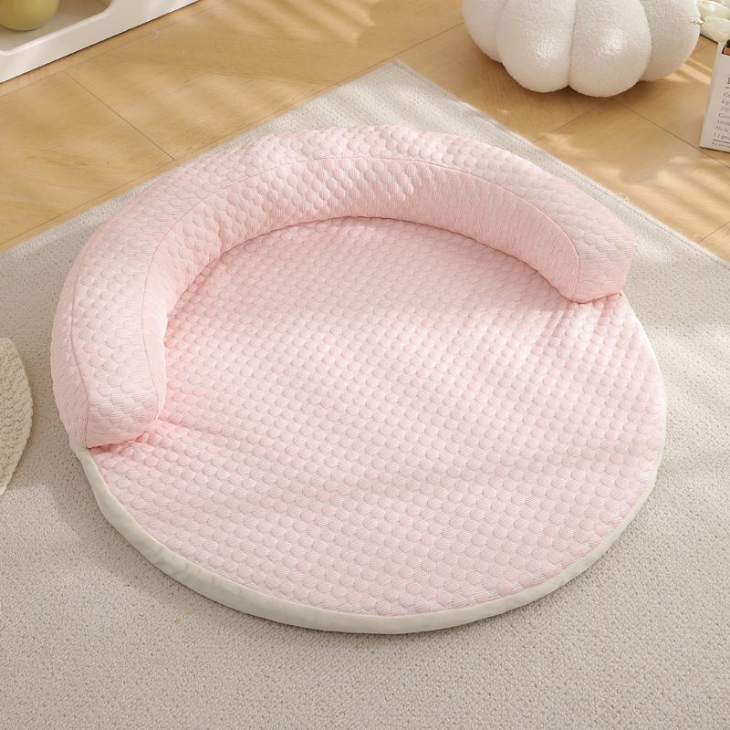 Dog Bed for Small Medium Large Dogs, Round Dog Cat Beds Mattress Washable Pads Room, Calming Dogs Bed, Pet Cushion -2pcs