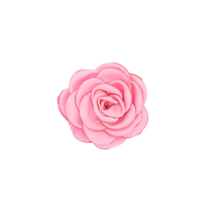 Large Camellia Brooch Pin for Women Satin Fabric Flower Brooch Lapel Pins Elegant Silk Camellia Flower Oversized Brooch Wedding