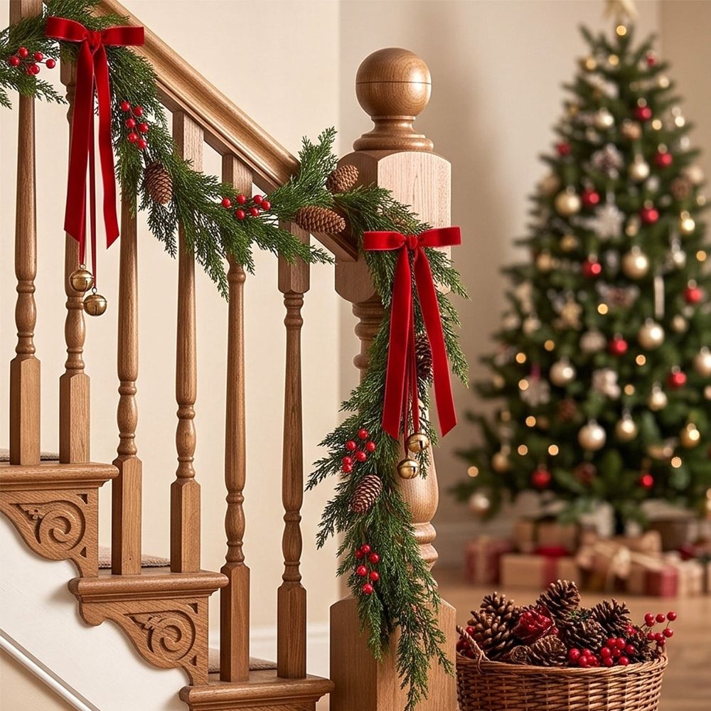 5.9FT Artificial Green Plants Pines And Imitation Rattan Christmas Home Dining Table Green PLANTS Decoration Window Ornaments, Artificial Green Plants Pine Branches and, Artificial Christmas Branches