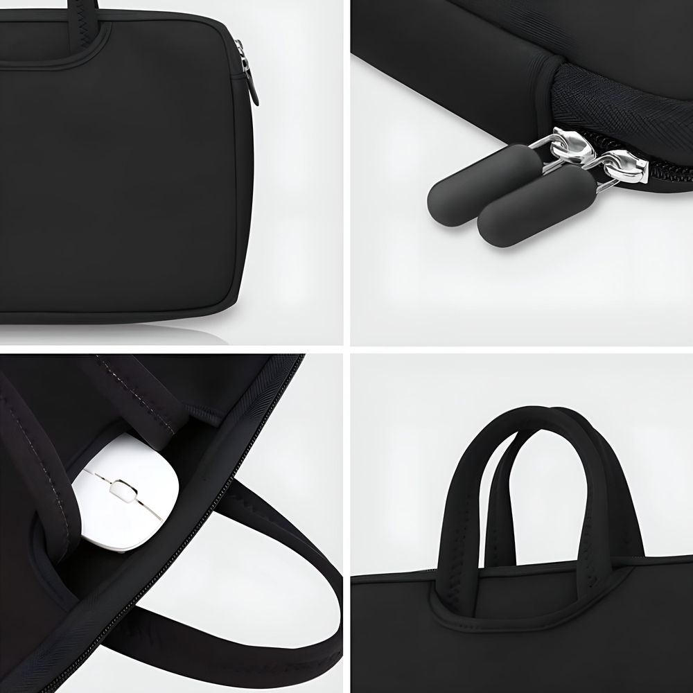 Laptop Sleeve Bag 11-15.6 Inch, Durable Slim Briefcase Handle Bag, Notebook Computer Protective Case, Black, For 11