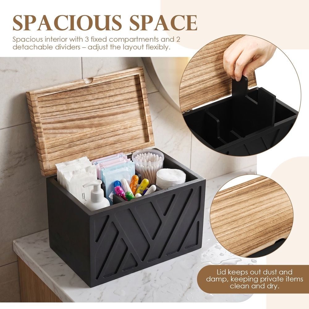 Tampon Holder, Spacious interior, Stylish and Functional, Long Lasting Structure for Toilet Bathroom Accessories