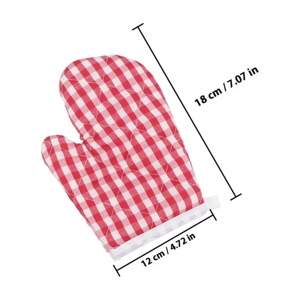 4-Pack Red Oven Mitts for Kitchen Cooking, Baking, and Grilling Gloves with Insulated