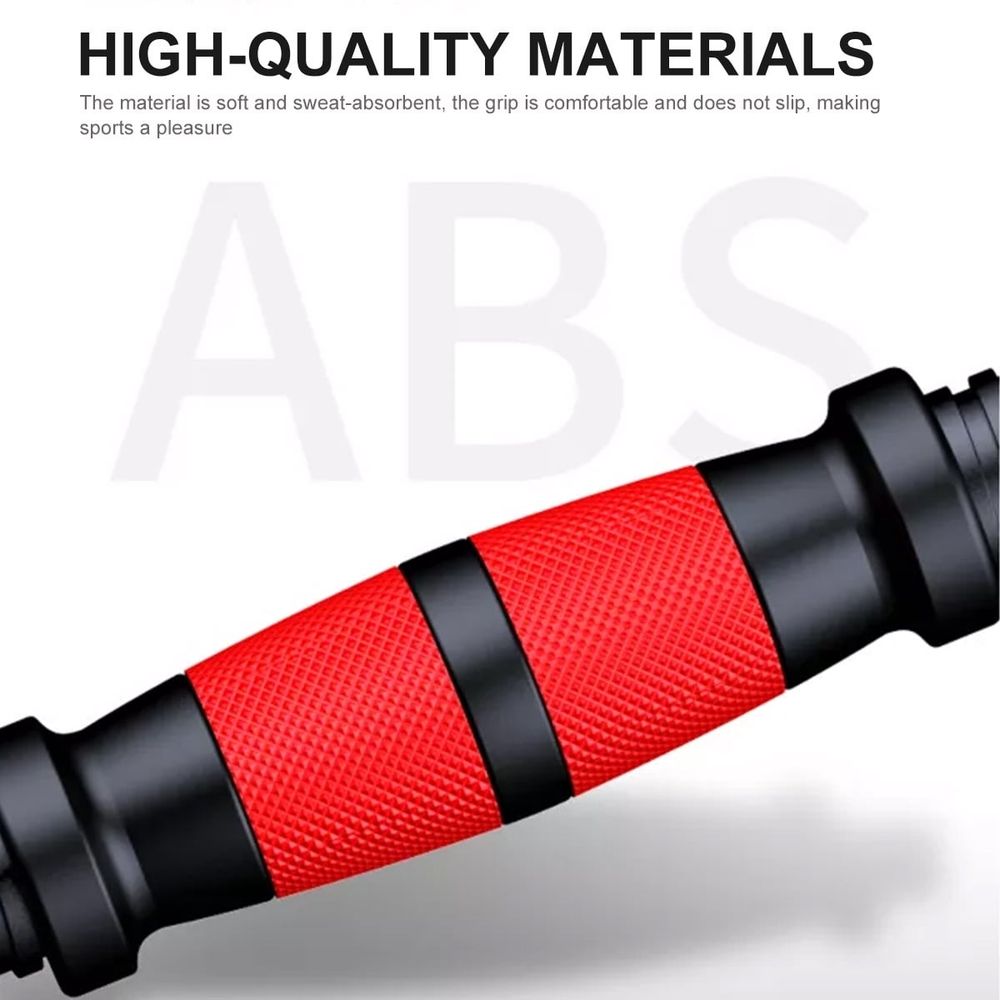 Steel Weightlifting Rod and Dumbbell Handle Set, Fitness Equipment for Strength Training