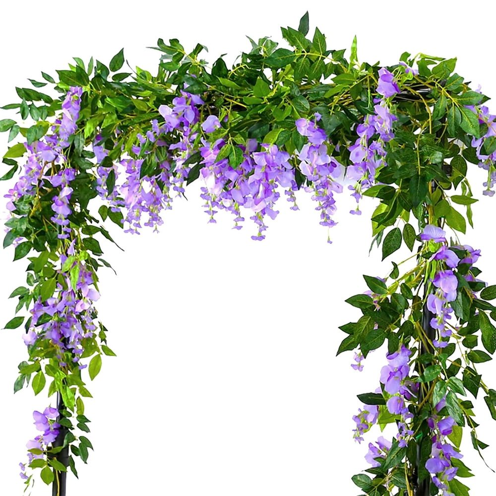 Clearance! Artificial Flowers Silk Wisteria Garland Artificial Wisteria Silk Hanging Flower