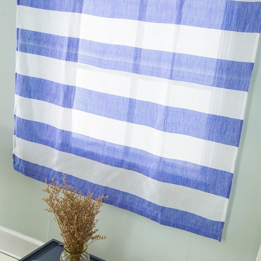1 Roman Blind Beauty Roman Curtain Short Sheer Tie Up Window Balloon Shade Sheer Voile