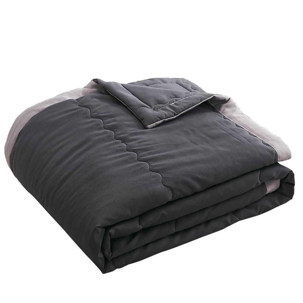 Cooling Comforter Queen Size, Double-Sided Cooling Blanket for Hot Sleepers & Night Sweats, Lightweight Cold Comforter (66.9'x78.7', grey)
