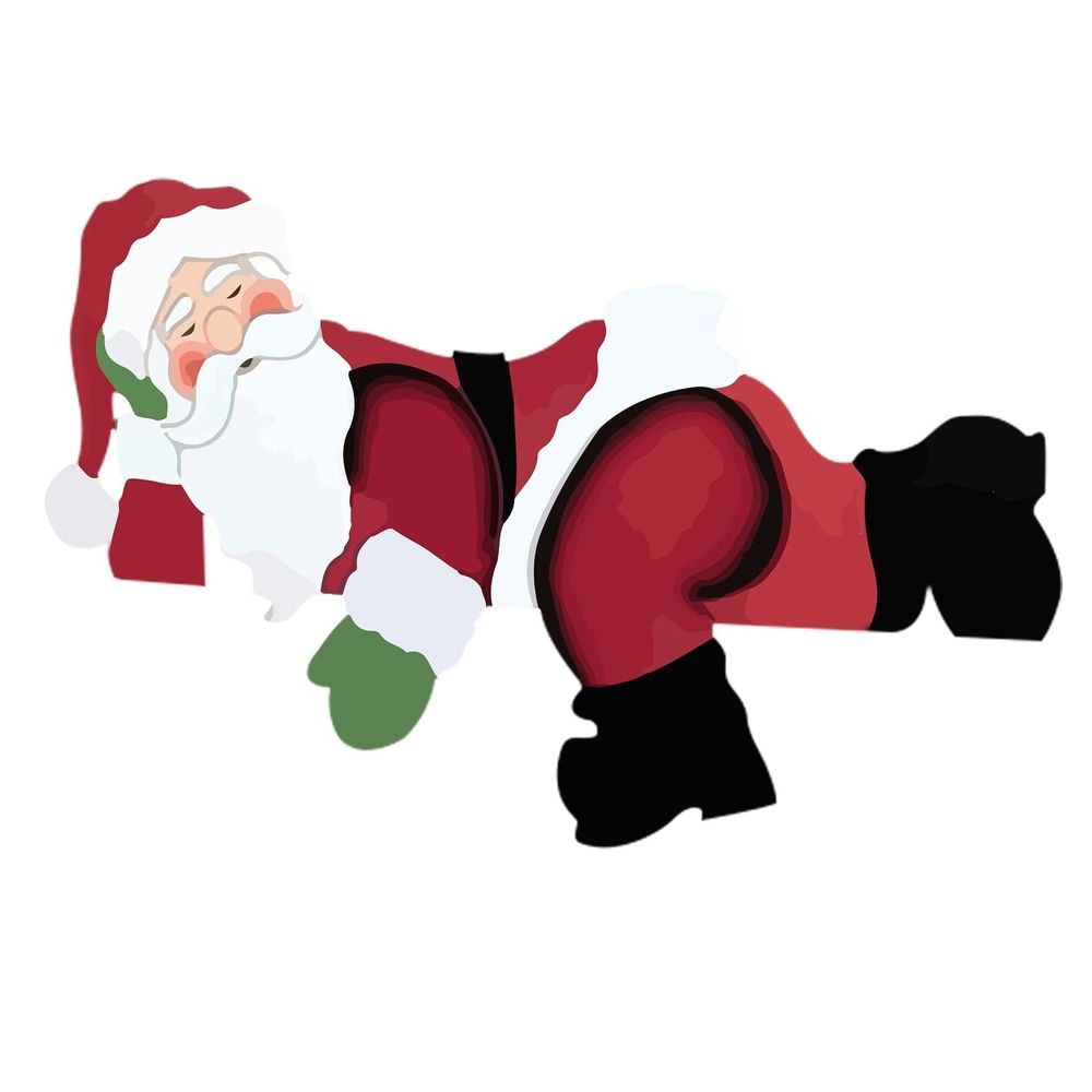 Santa At Christmas Garden Fence Decoration Courtyard Insertion, Christmas Outdoor Decorations, Joy Decor for Christmas Lawn Yard Decorations ,Winter Christmas Must Haves