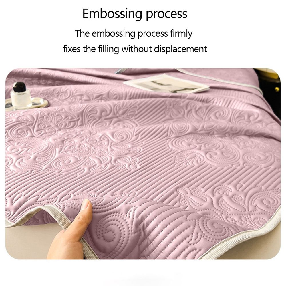 Pink Cooling Comforter 70x78 Inch - Ultra Soft Polyester Knitted Quilt for Summer, Lightweight All Season Blanket for Bedroom, Dorm & AC Rooms