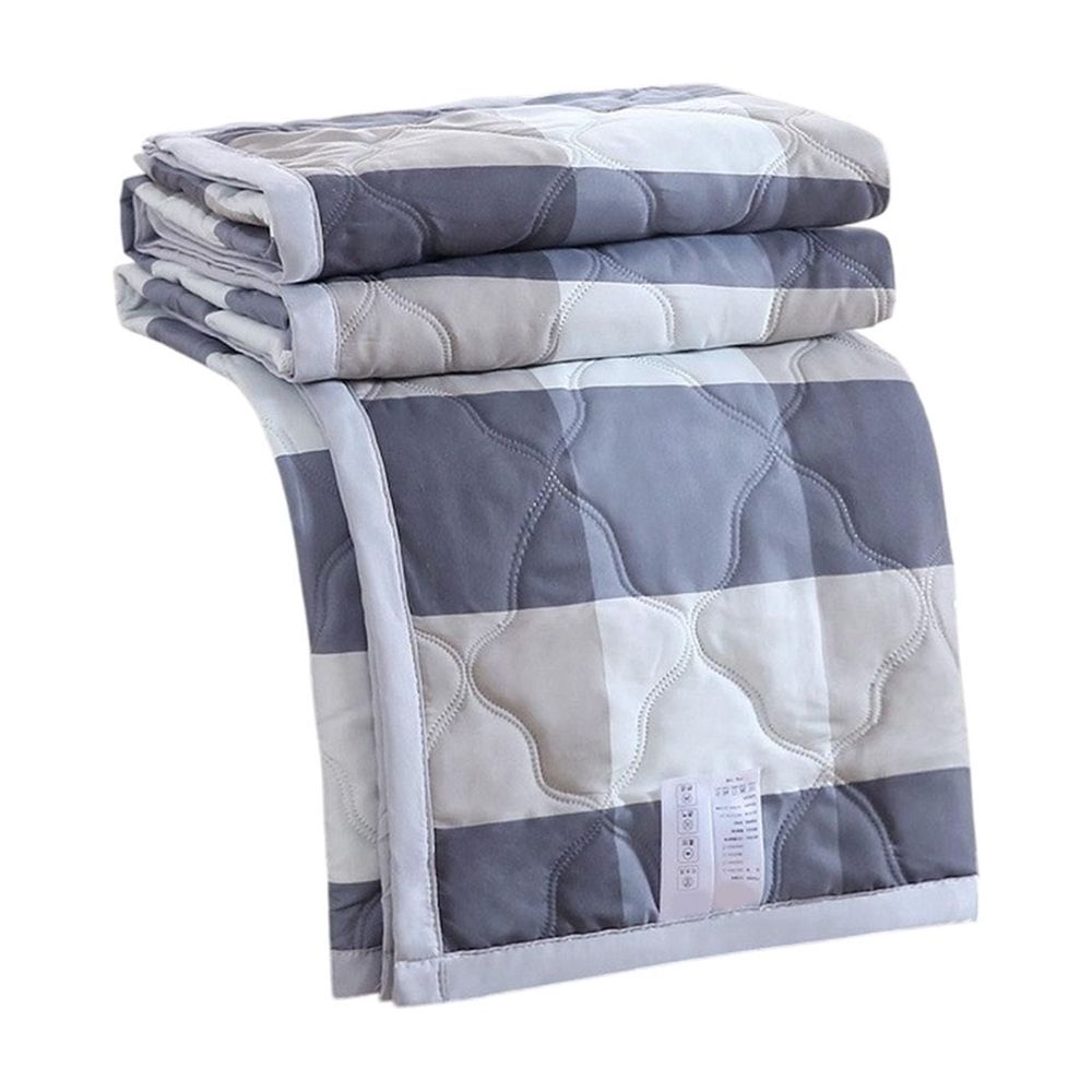 Navy Washed Cotton Quilt 59x78 Inch - Lightweight Summer Air Conditioner Blanket, Soft All Season Comforter for Bedroom, Machine Washable