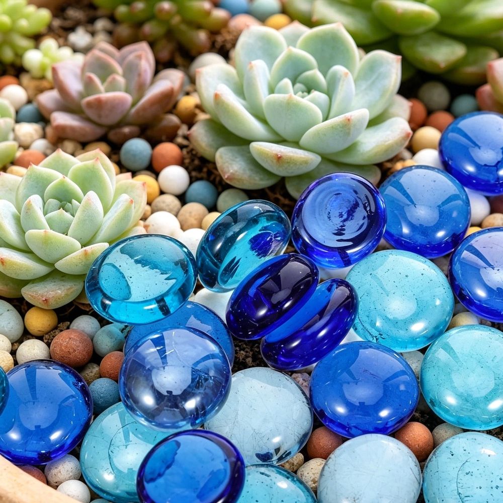 Decorative Glass Pebbles Vase Filler Stones Nonslip Stable for Floral Arrangements Aquarium and Home Decor