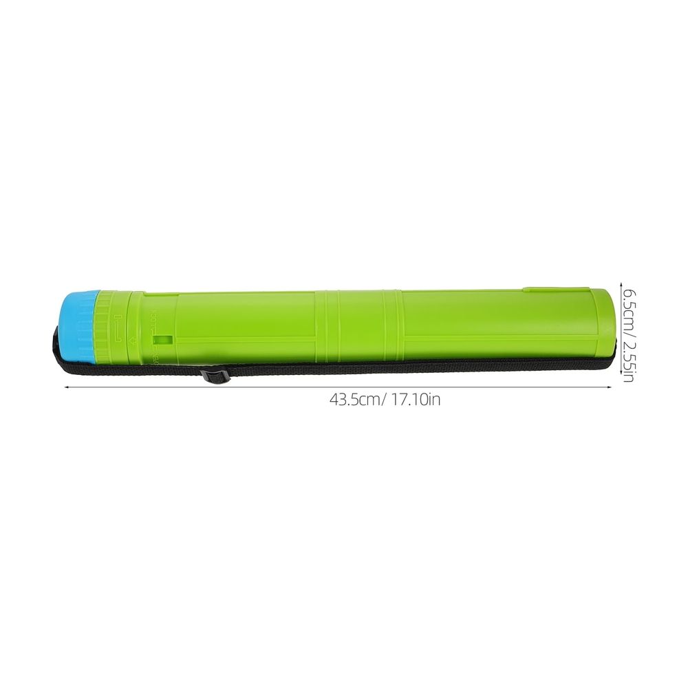 Adjustable Poster Tube with Shoulder Strap for Art Storage, Transport, and of , Drawings, Documents, 42-76cm
