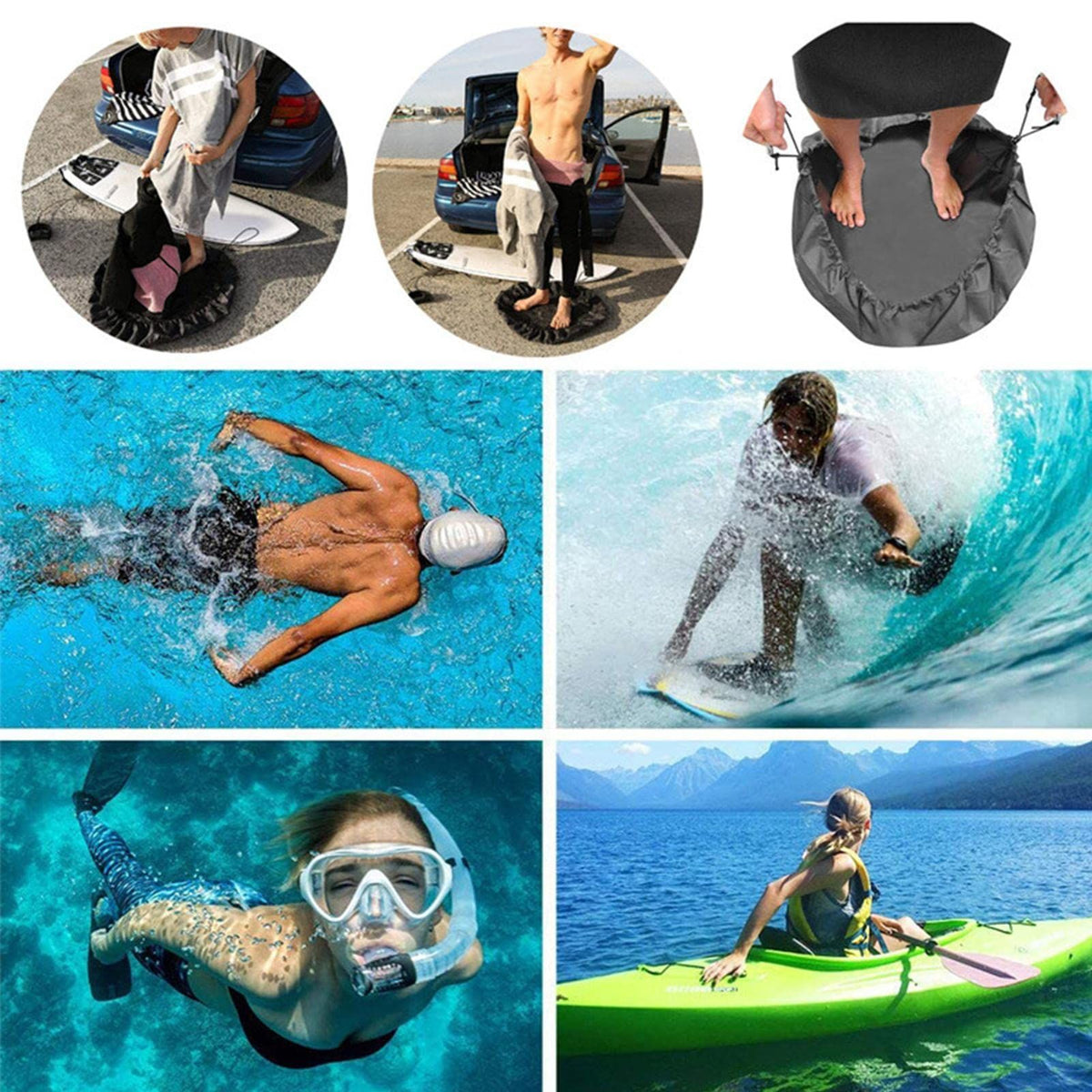 Wetsuit Changing Mat | Swimsuit Bag For Wet Suits - Waterproof Beach Diving Suit Storage Bag For Beach Surf Diving Storage Clothes